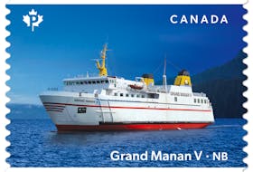 The Grand Manan V as featured on a new Canada Post stamp series.