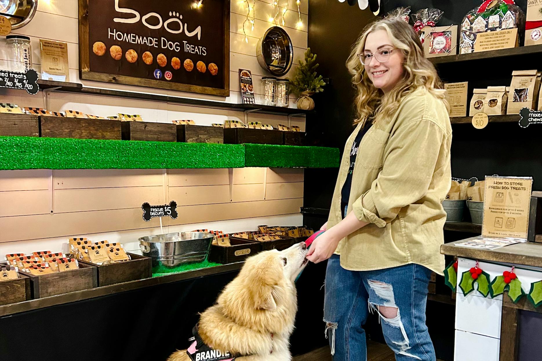 Boutique dog outlet treats