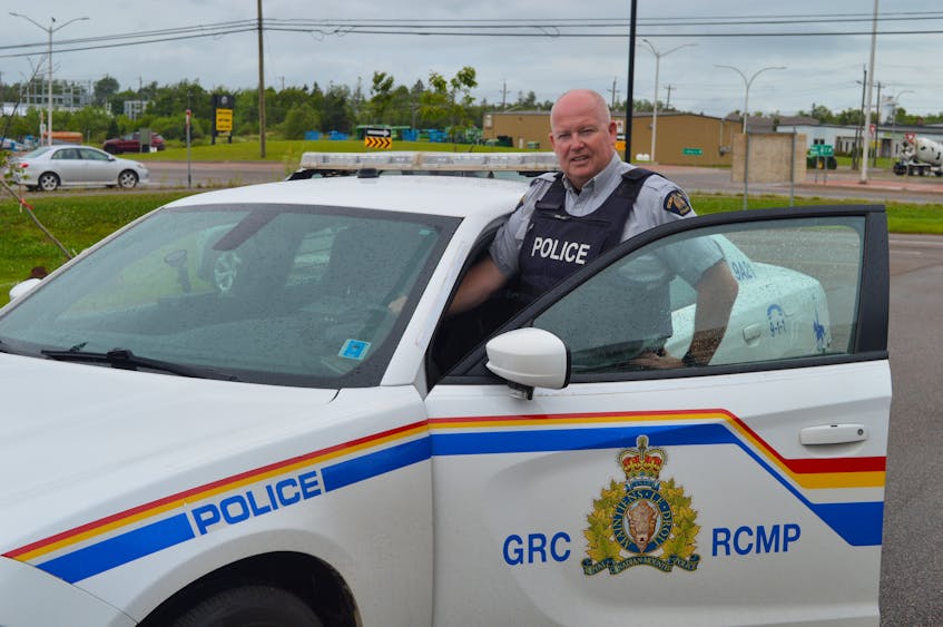 RCMP Const. Jamie Parsons requested a transfer to the provincial priority unit three years ago because he has a passion for traffic enforcement. Parsons said the unit is making a difference. Dave Stewart • The Guardian