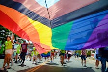 Thousands of people took part in the St. John's Pride parade on Sunday in downtown St. John's. Keith Gosse/The Telegram