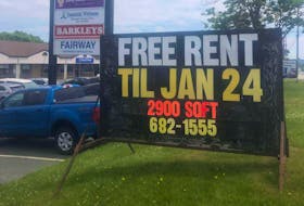Barry Way, owner of Plaza 39 in Mount Pearl, is offering a few months of free rent to try and entice a potential tenant to move into a commercial space that's been unoccupied for three years. — Facebook photo