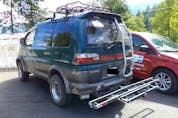  Photo of the right-hand-drive 1996 Mitsubishi Delica registered to Verity Bolton (Photo: Surrey RCMP)
