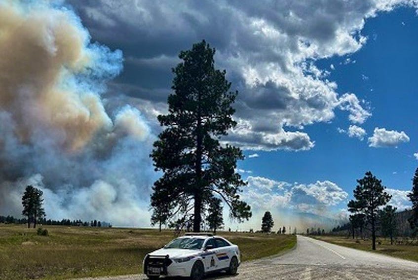  Cranbrook RCMP helped rescue three people and a dog named Three-Leg after people were evacuated from a First Nations community near Cranbrook due to a wildfire.