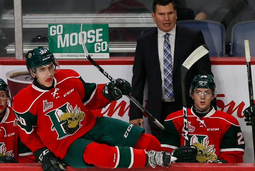 FOR FILE:
Halifax Mooseheads head coach, Jim Midgley, seen during the team's game against the Quebec Remparts, Friday October 6, 2017.

Tim Krochak/The Chronicle Herald