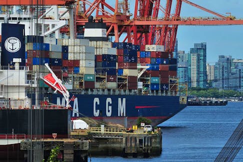 The Port of Vancouver, one of 30 B.C. ports affected by the strike. 

