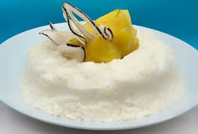 Finish off this pina colada jellied salad with some pineapple chunks and freshly shredded coconut or toasted coconut in the center of the mold. Contributed