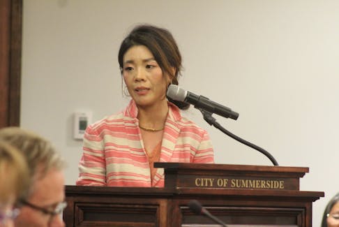 Jen Du, general manager of Stratford-based Z & C Flourish International Ltd., spoke during the July 4 Summerside council meeting to reassure residents of the Gavin Estates neighbourhood that her company wants to work with them and the city to develop a residential project at the north end of Greenwood Drive. Council denied the company’s rezoning request for the property.