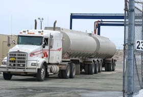 A tanker truck loads fuel from a depot in the Donovan's Industrial Park.
Photo by Keith Gosse/The Telegram
