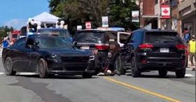 The Woodstock Police Force is investigating two dangerous driving incidents which took place during the Old Home Week Parade in the New Brunswick community on July 30. - Contributed