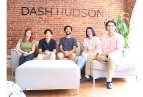 Companies like Dash Hudson consider the Skills for Hire Atlantic program a great place to find qualified and skilled workers. Pictured is ‘The Development Team’ at Dash Hudson. PHOTO CREDIT: Digital Nova Scotia