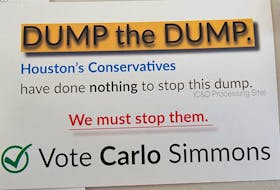 Some Liberal party signs for the Preston byelection regarding a potential dumpsite have been ordered removed by Elections Nova Scotia. - Contributed