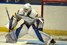 Cape Breton Eagles eighth-round draft pick Brandon Lavoie has played well throughout the team’s training camp and provides depth between the pipes for the club. JEREMY FRASER/CAPE BRETON POST