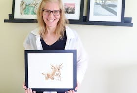 Donna Vigliucci, of Truro, never intended to sell her art. It originally was all about creating and sharing it but interest in her talent has grown the more she delves into printmaking and pyrography. CONTRIBUTED