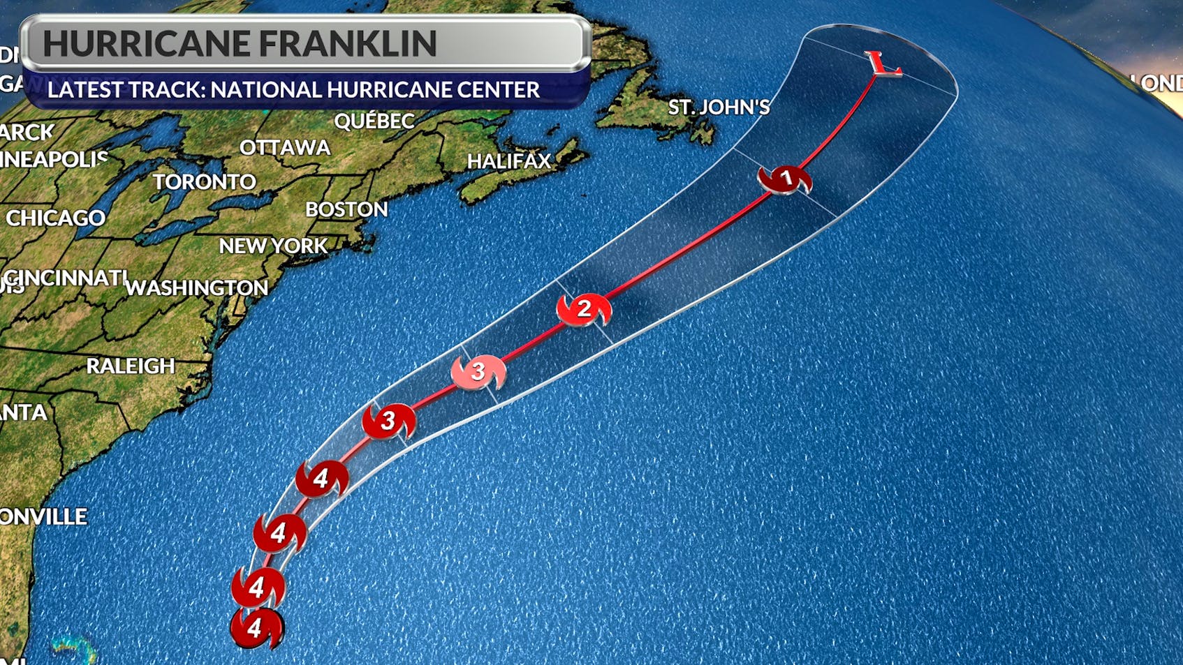 Franklin tracking south of Avalon season’s first major storm may bring