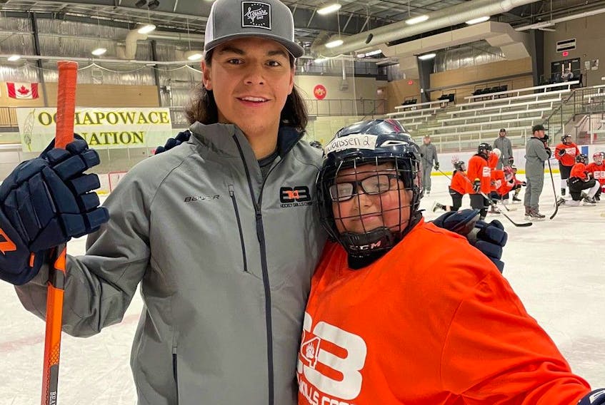 NHLer Ethan Bear has been running a hockey camp in his home community of Ochapowace Nation, Sask., for six years.