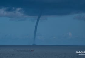 This is just one of several waterspouts that photographer Michel Soucy captured offshore from Chéticamp, N.S. -CONTRIBUTED