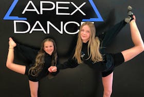 Frankie Parnell, left, and Addison Dunphy have become part of Team Canada, which will compete in the World Cup of Dance in Prague early next summer. Rosalie MacEachern