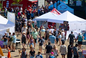Large crowds pass by vendors set up on the Halifax waterfront or this week's Busker Festival on Wednesday, August 2, 2023.
Ryan Taplin - The Chronicle Herald