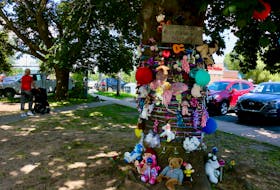 From stuffed teddy bears and small musical instruments to ribbons and solar lights, the memorial tree in downtown Windsor, near the Tim Hortons location on Water Street, has become a spot to remember the victims of West Hants’ July flood.