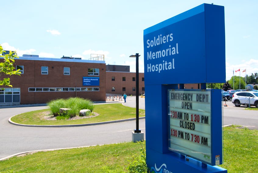 Middleton firefighters were called to Soldiers Memorial Hospital in Middleton after a patient went into cardiac arrest earlier on June 15. The town's mayor is demanding a meeting with the premier or health minister.  
Jason Malloy
