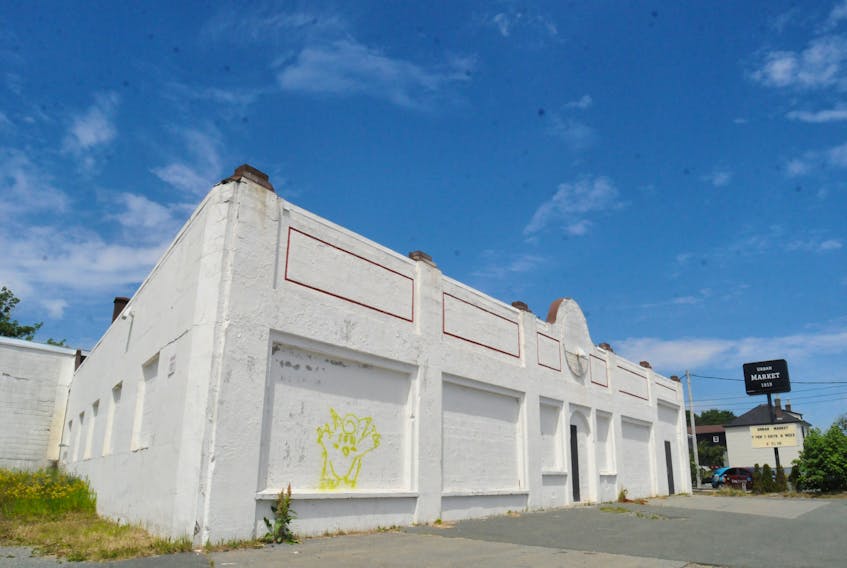 SHOT 26 JULY 2023 JOE GIBBONS/The Telegram The former Grouchy’s Tire building on LeMarchant Road in the west end of St. John’s, as seen here on Wednesday afternoon, July 26, 2023, will soon be taking a new lease on life. The building will be home to Choices For Youth and will be converted into a training school as well as a retail space and other uses. It’s located adjacent to the Urban Market retail outlet and further east is the former Brookfield Ice Cream Limited building and the in-season Urban Market Christmas house.  —Photo by Joe Gibbons/SaltWire -Saltwire photo by Joe Gibbons/The Telegram