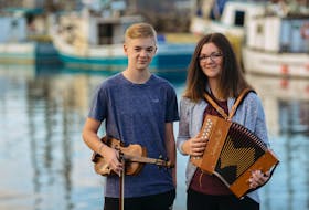 Shana and Dillon Brown are siblings who bond over their love for music. Their two full CDs are traditional Newfoundland and Irish folk songs.  PHOTO CREDIT: Contributed.