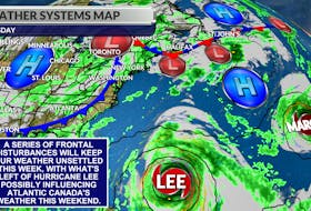Atlantic Canada’s weather will remain unsettled this week, with Lee likely influencing weather this weekend.