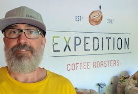 Aaron Grimeau roasts coffee through his business, Expedition Coffee Roasters in Falmouth, N.S. He says the key to a good cup of coffee is having fresh beans. - Contributed