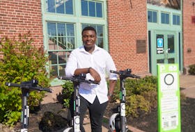 Tafadzwa Mpaso, founder of Epic Electric Scooter, said the company has received several safety complaints from local authorities. He is hoping new updates will help keep riders safe. Vivian Ulinwa • The Guardian