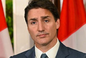 FILE: Canada's Prime Minister Justin Trudeau takes part in a press conference during a stopover visit to Singapore on September 8, 2023.