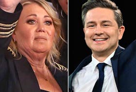 Jann Arden and Pierre Poilievre are pictured in a combination photo.