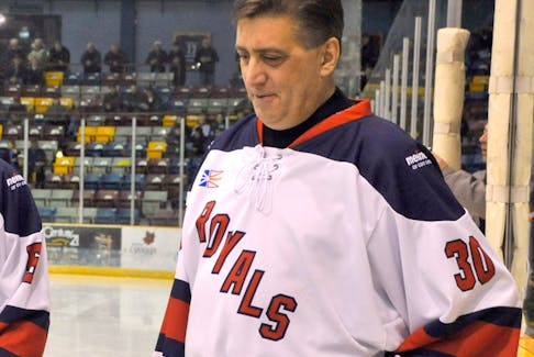 Former Corner Brook Royals goaltending great Dave Matte, seen here during his No. 30 jersey retirement ceremony in Corner Brook in November 2011, died on Sept. 9 at the age of 61. Saltwire Network file
