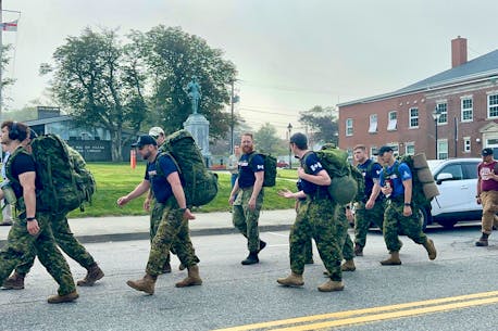Yarmouth Rucksack March in memory of Tyson Bowen supports those battling PTSD