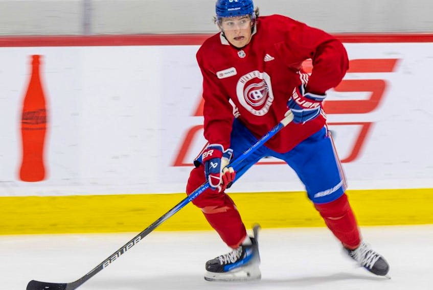 “I try to focus on the things I can change or do. Not the things I can’t put something on. Just be myself," Canadiens' first-round pick David Reinbacher says.