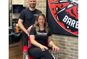 Justin and Brittany, the local proprietors of Tommy Gun's Original Barbershop in Newfoundland, are actively encouraging individuals with a passion for hairstyling to become part of their team at the newly opened location.  PHOTO CREDIT: Contributed.