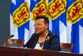 Preston MLA Twila Grosse answers questions from reporters at One Government Place on Thursday, Sept. 14, 2023. Grosse was sworn in as Minister of African Nova Scotia Affairs and Minister of the Public Service Commission, becoming the first Black female Cabinet minister in Nova Scotia.
Ryan Taplin - The Chronicle Herald