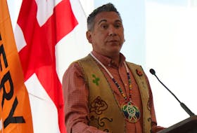 Allan Polchies, the chief of Sitansisk (St. Mary's First Nation), says the Higgs government is hurting trans youth with its new school gender policy. (Via Local Journalism Initiative. By Savannah Awde, Brunswick News)