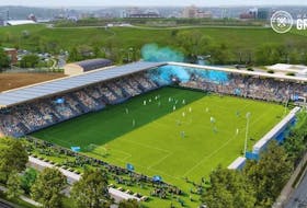 An artist rendering of the $40 million permanent stadium proposal for the Wanderers Grounds. - HFX WANDERERS