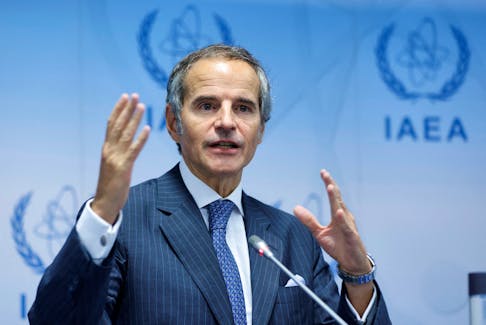 By Francois Murphy VIENNA (Reuters) -U.N. nuclear watchdog chief Rafael Grossi on Saturday condemned Iran's "disproportionate and unprecedented" move to bar multiple inspectors assigned to the country