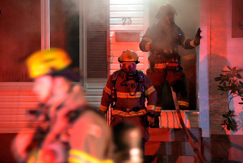 A child was sent to hospital and three people are displaced following a house fire in St. John's early Monday morning. Keith Gosse/The Telegram