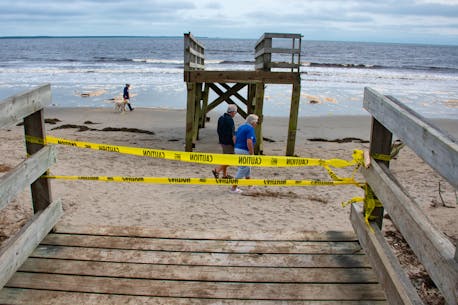 Rissers beach, park ‘completely ruined’ by brutal force of post-tropical storm Lee