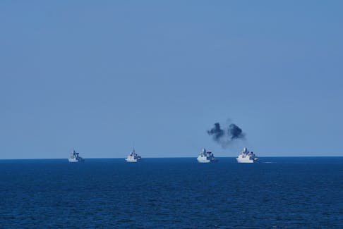 By Sabine Siebold and Janis Laizans ON BOARD THE USS MESA VERDE IN THE BALTIC SEA (Reuters) - Russia's war in Ukraine has injected a dose of grim realism into an annual NATO naval drill in the