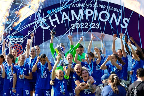 By Christian Radnedge LONDON (Reuters) - England's Women's Super League is confident of becoming the first billion pound ($1.24 billion) women's soccer league in the world within 10 years, the chair