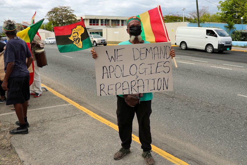 GENEVA (Reuters) - The United Nations said on Tuesday countries could consider financial reparations among the measures to compensate for the enslavement of people of African descent, though legal