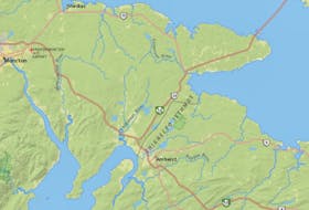 A map showing the Chignecto Isthmus. (Via cpawsnb.org)