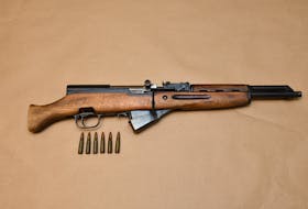 Royal Newfoundland Constabulary has seized a Simonov SKS 1945 semi-automatic rifle and rounds following a July traffic stop. - Contributed