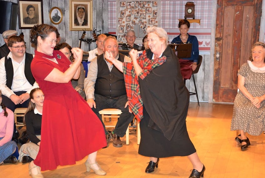 When the young school teacher on Keppoch Mountain, played by Natasha MacKinnon, left, announces there will be no more Gaelic spoken, she has Maggie MacLean, played by CarolAnne MacKenzie, to answer to in Ships of 1801’s Bochdans and a Birthday. The deCoste Centre show will be at Pictou County Wellness Centre Sunday, Oct. 1 at 2 p.m. Contributed