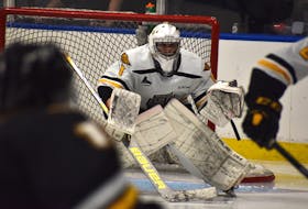 Jakub Milota will start the season as the Cape Breton Eagles backup goaltender, but the 17-year-old Czech Republic product will push Nicoals Ruccia for playing time this season and will have his opportunity to play in 2023-24. JEREMY FRASER/CAPE BRETON POST