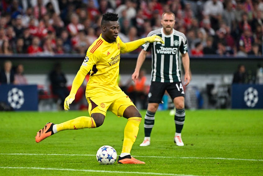 (Reuters) - Manchester United goalkeeper Andre Onana said he was to blame for his team's Champions League defeat to Bayern Munich on Wednesday. The German side struck twice in four minutes in the