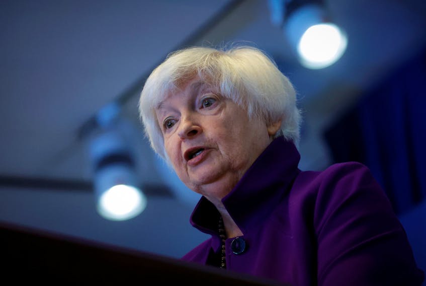 WASHINGTON (Reuters) - U.S. Treasury Secretary Janet Yellen has voiced support for a European Union plan to impose a windfall tax on profits generated by frozen Russian sovereign assets, calling it a